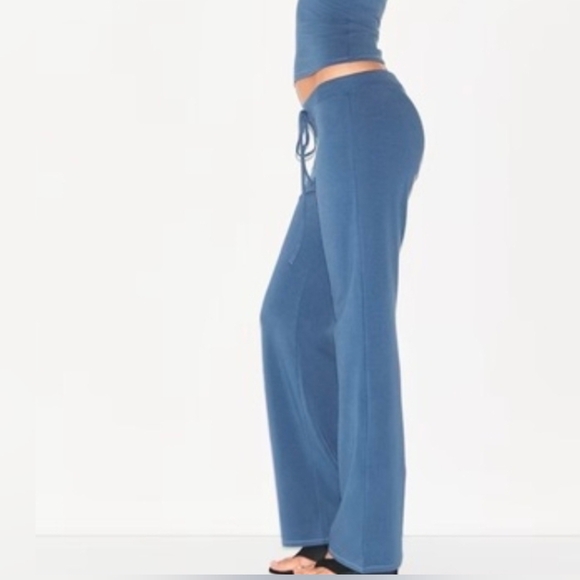 NWT SKIMS Cotton Jersey Straight Leg Pants - Picture 2 of 7